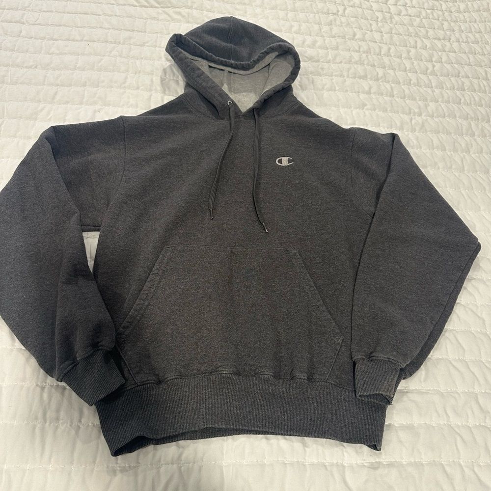 Champion Eco Hoodie gray size small